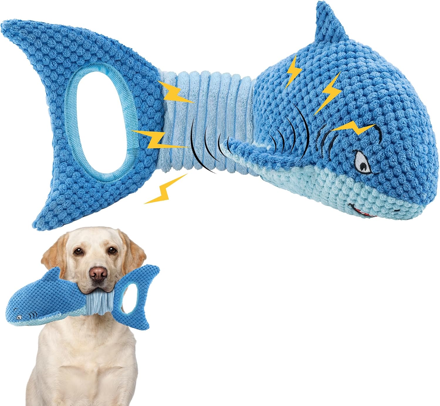 LEGEND SANDY Large Interactive Squeaky Plush Dog Toy