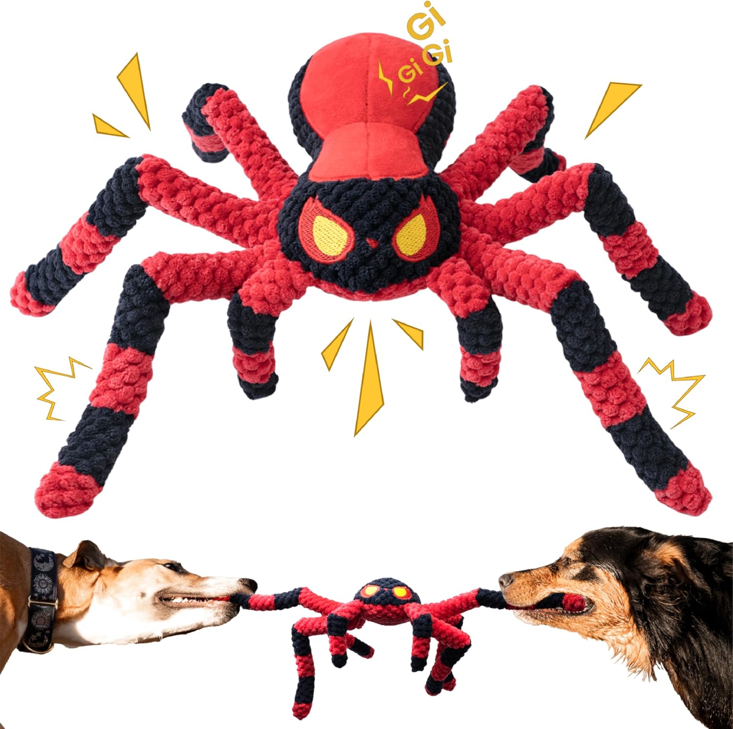LEGEND SANDY Soft Plush Squeaky Dog Toys Pack